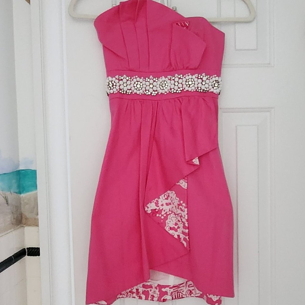 Lilly Pulitzer Beaded Summer Dress – Size 00/XS – GREAT Dress!
